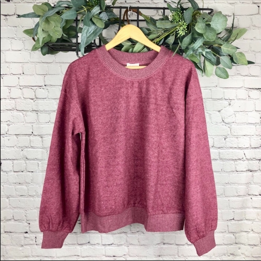 Crescent Denise Pink Brushed Sweatshirt Loungewear